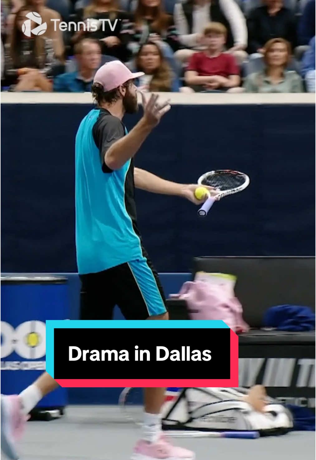Drama in Dallas at the end of the match… #tennis #tennistv #atptour #dallas #drama 