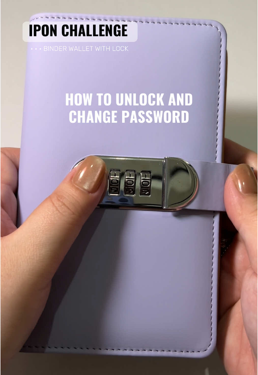 BINDER WALLET WITH LOCK  How to unlock? How to change password? I got you!😉  IPON CHALLENGE P50 = 5k P100 = 10k P200 = 20k P500 = 50k P1000 = 100k #iponchallenge #ipon #walletbinder #savingmoney #savingmoneychallenge #fyp 
