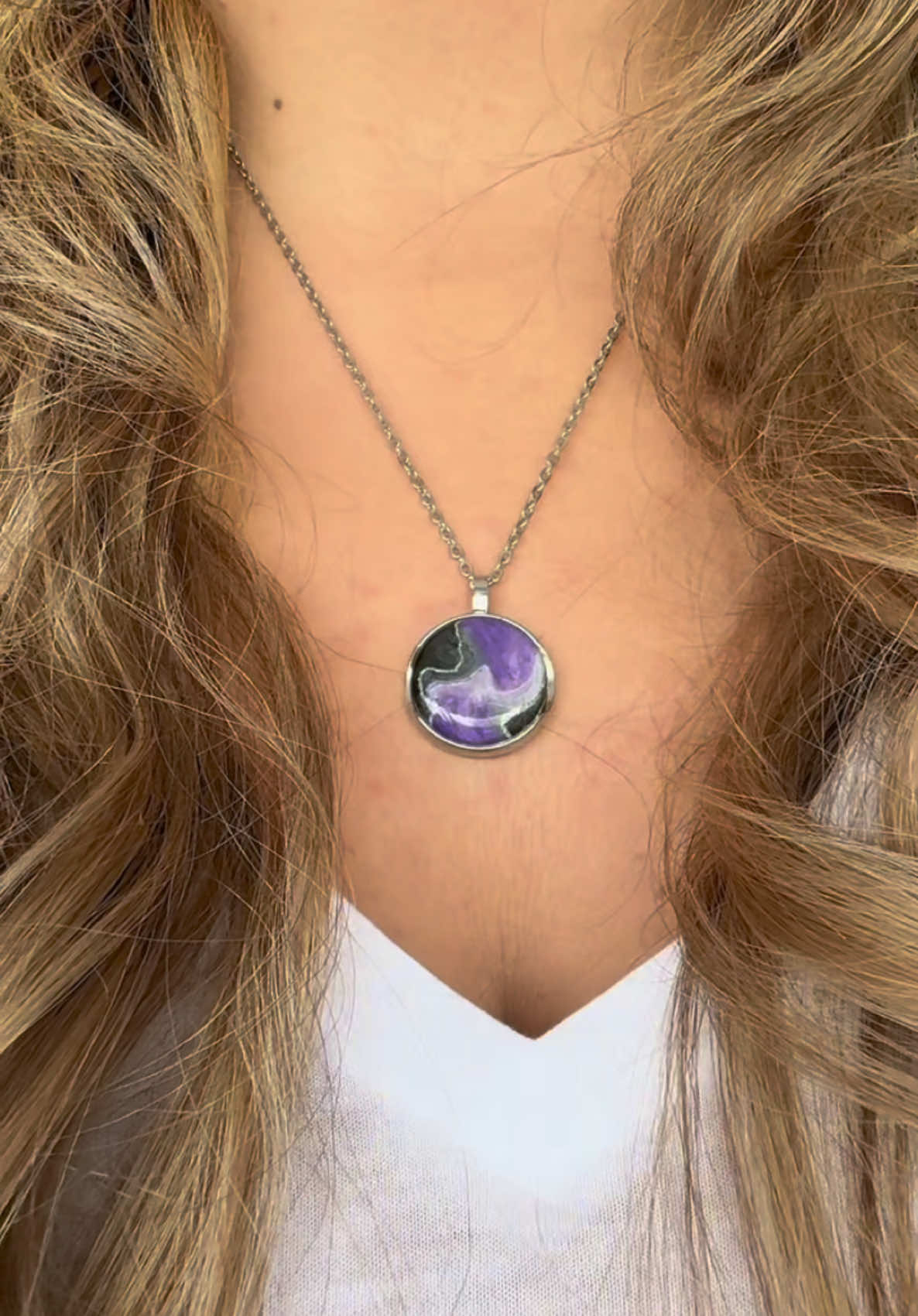 Gem of the day ❤️ this Purple Marble. #interchangeablejewellery #asmr #jewellery 