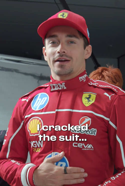 It was in this moment Charles knew… 😂 #FerrariTikTok #CharlesLeclerc #F1TikTok 