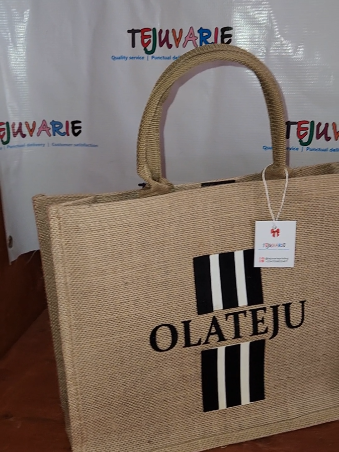 Beautiful customized jute bags, perfect for a group of friends  party souvenirs, holiday etc  #tejuvarienigent #tejuvarieprinting #customized #jutebag #ecofriendly  #friends #holiday #souvenir #lagosprinter #girls #lagos 