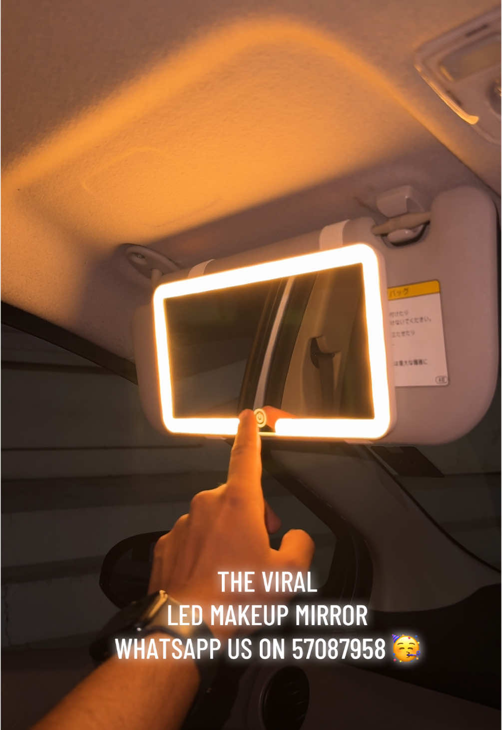 LED Car Ultra-Thin Sun Visor Makeup MirrorCar Vanity mirror Price - Rs 900. 🥳 WhatsApp us on 57087958 😎  Pay on delivery 🔥  #fyp #foryoupag #mauritius #gamechanger #girls 