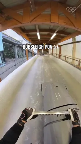 Ready for a Bobsleigh POV? 👀 Strap in! 💺 🤯 📹: @theaxelbrown (IG) #Olympics #Sports #Bobsleigh 