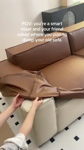 Next-level skills you wouldn’t believe! #homeimprovement #sofacover 