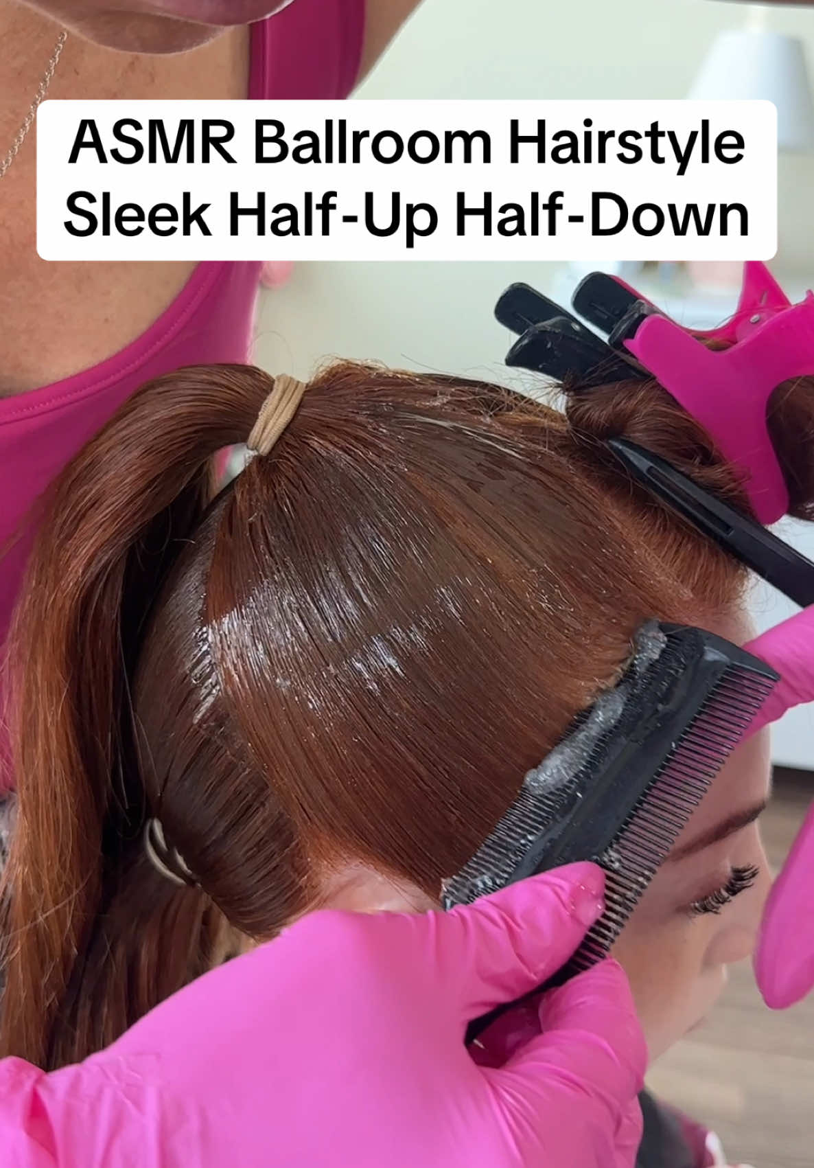 ASMR 🔊 Sleek Hair Half-Up Half-Down  Almost Like Indian Head Massage 😂 Can you feel the tension? ❤️‍🔥  #creatorsearchinsights #asmr #asmrsounds #indianheadmassage #headmassage #ballroomhairstyle #hair #hairtok #hairstyle #hairstylist #hairgoals #hairtutorial #asmrvideo #haircare #hairupdo #haircareroutine #grwm #grwmroutine #halfuphalfdown #halfuphalfdownhairstyle 