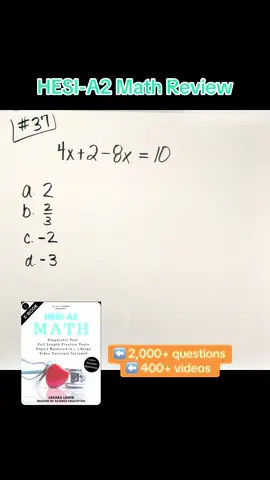 HESI-A2 Math Review 🎉 #fyp #hesia2 #hesia2math #futurenurse #jakaralewismath 
