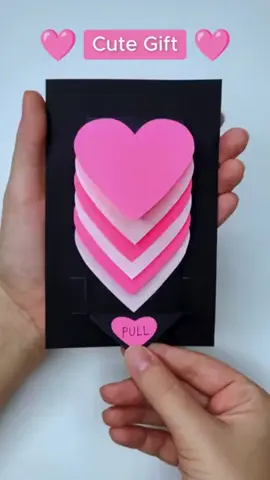 Cute Gift Idea 💖 Heart Waterfall Card for Valentine’s Day | DIY Craft | I LOVE YOU Pop Up Card youtube credit: @DIWOW_777 #valentinesdaygift #ValentinesDay #Relationship #we #fyp #fypシ