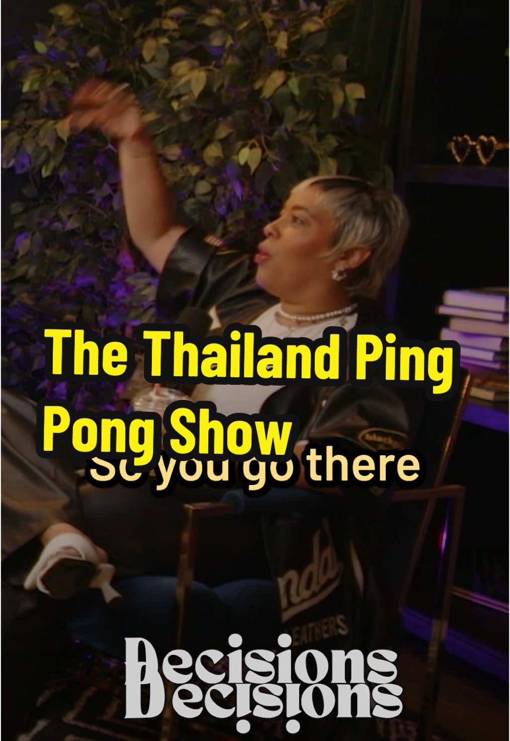 Thailand got WILD real quick… 🏓😳🌊 Mandii B shares her very colorful experience at a Thailand show that took an unexpected… SeaWorld-like turn 😭💦. Let’s just say, this ain’t your typical tourist attraction! 👀😂 Would YOU go to one of these shows?! Be honest… ⬇️😏 📺 Episode 406: “Thai Ping-Pong, Reading Your Book of Life, & Only Dating Your Type” ft. The No Chaser Podcast 🎙🔥 #DecisionsDecisionsPod #ThailandAdventures #WhatDidIJustWatch