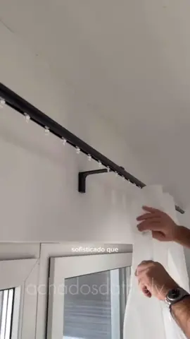 trilho suíço para cortina que vai ficar um luxo na sua casa 🏠🏠  #cortinas #sala #decoracao #shopee 