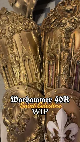 Crunching hard on my Warhammer 40K cosplay for Katsucon! I mean, for the Emperor! ⚜️