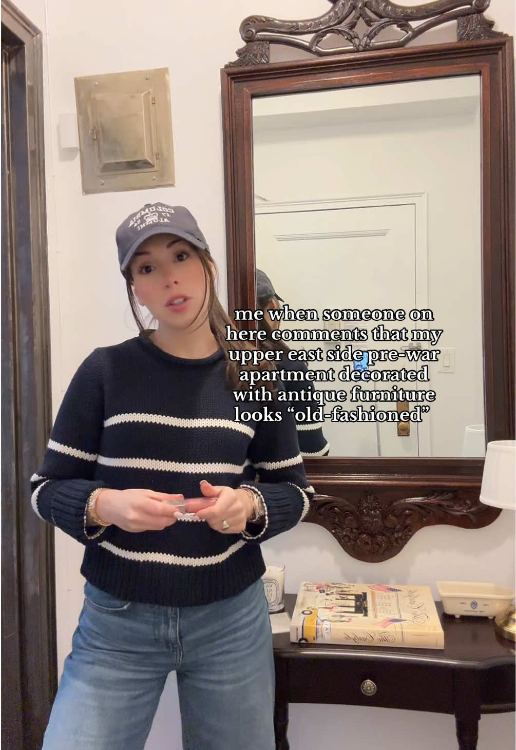 it’s almost like… it’s supposed to 😭 #nycapartment #homedecor #antique 