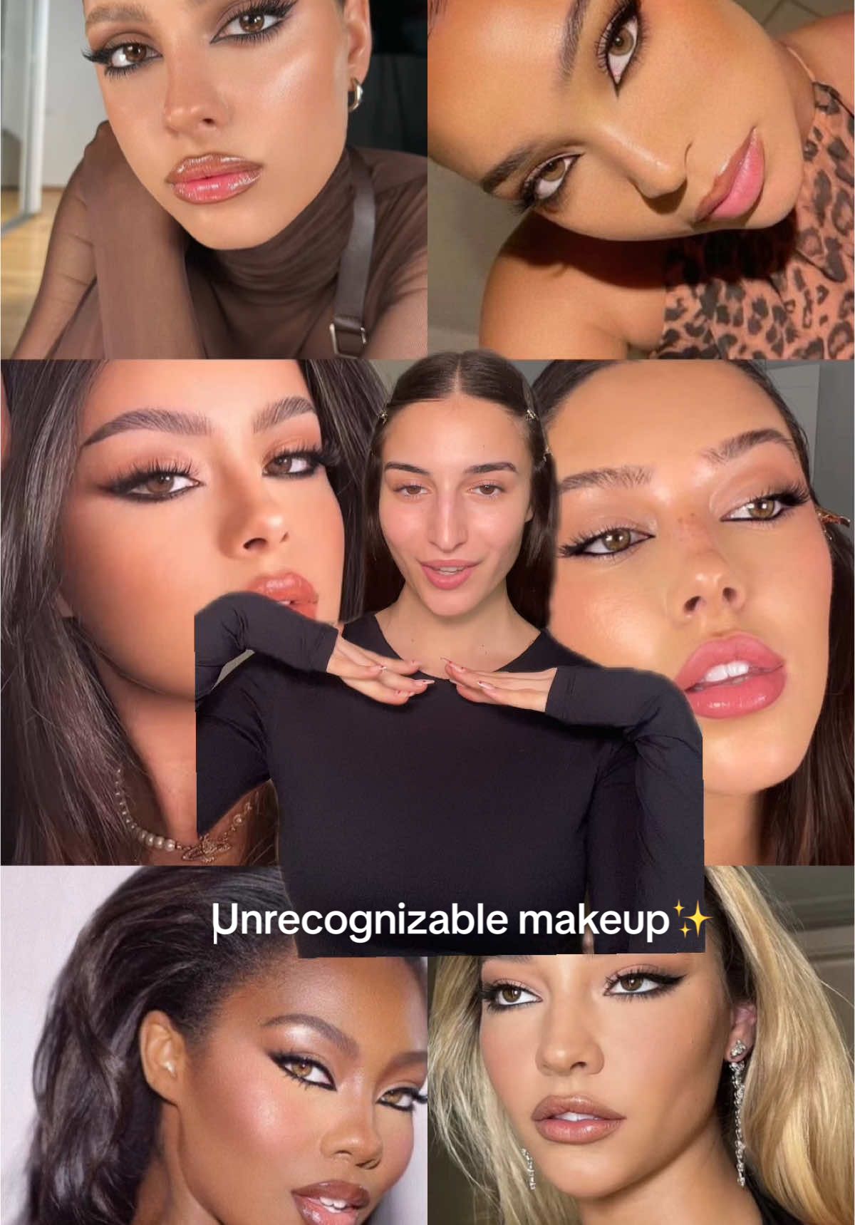 con este maquillaje es imposible no verse increíble✨🫠 #unrecognizablemakeup #makeuptutorial #maquillajefiesta #glammakeup #cateyes #maquillajenoche 