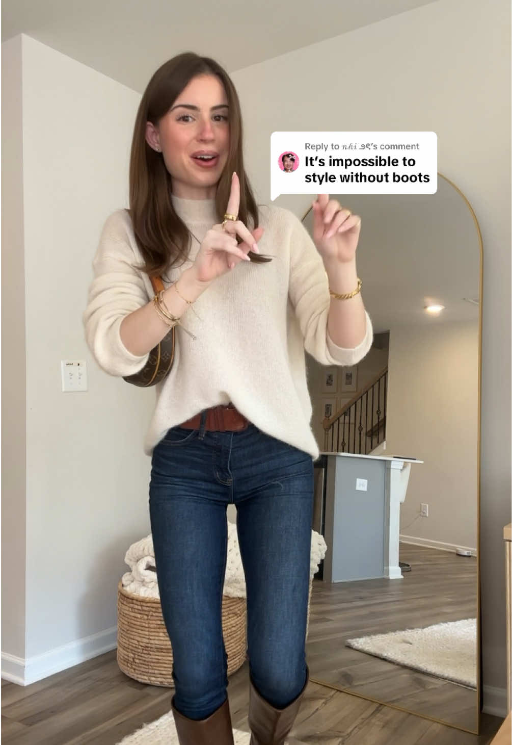 Replying to @𝓃𝒽𝒾 ౨ৎ YES or NO: skinny jeans w/ ballet flats #skinnyjeans #styleinspo #elegantstyle #outfitideas 