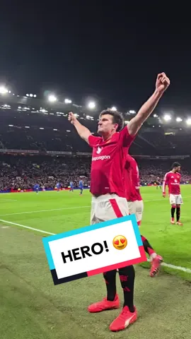 These celebrations 😍 #MUFC #ManUtd #HarryMaguire #Maguire #FACup #OldTrafford 