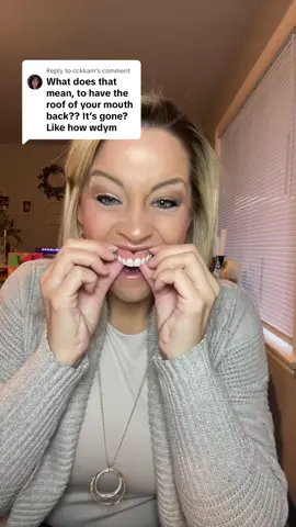 Replying to @cckkam and then one day it won’t be covered 🥰#ope #vibes #denturedarling #dentures #denturegang #dentureconfidence #denturesatayoungage #denturejourney #denturesupport #stopthestigma #BeNice #bekind #toothless #faketeeth #minidentalimplants #prostheticteeth #confidence #confident #support #newsmile #dentureeducation #baldmouth 