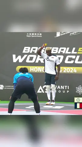 🇫🇷 Omar Diodene's laser beam for the walk-off!  😳 Even in slow-mo it's hard to follow 🔙 WBSC Baseball5 World Cup 2024 #B5WorldCup #WBSC 