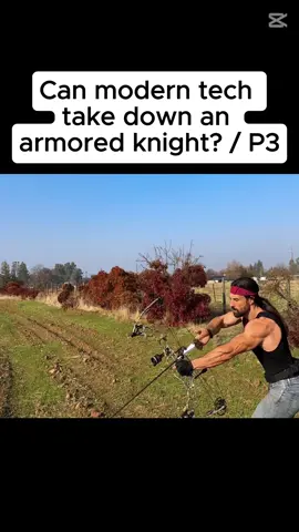 Can modern tech take down an armored knight #archery #shooting #bow #bowhunting #arrow #foryoupage 