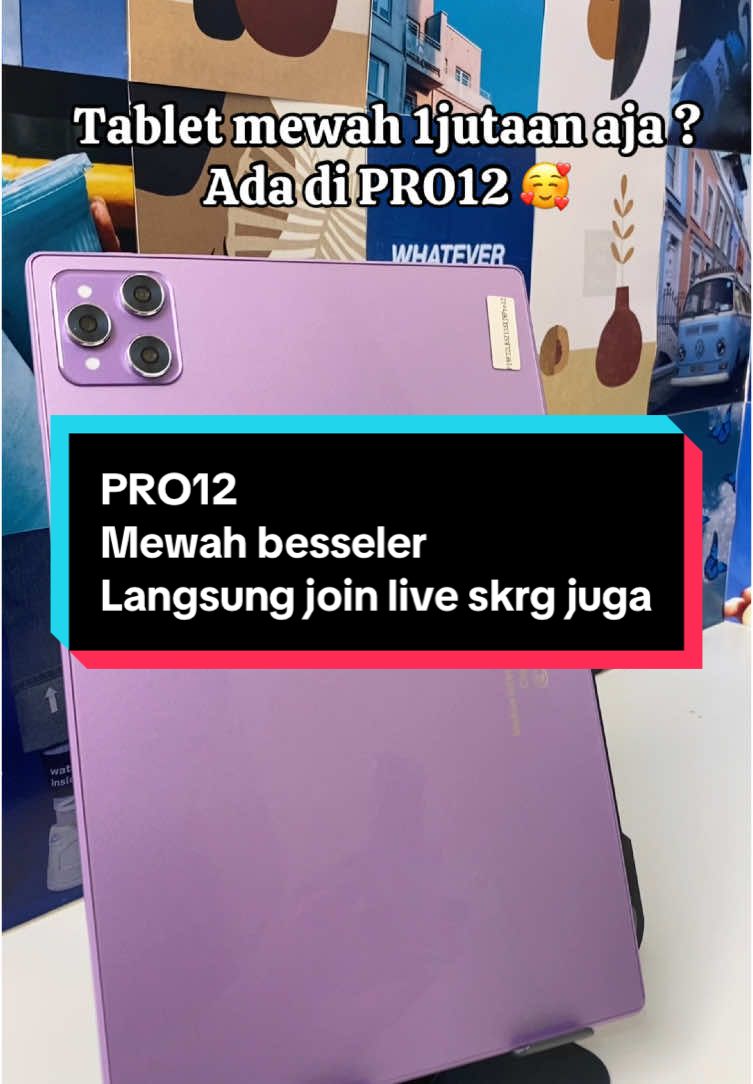 Yuk Join live sekarang, order tab pro12 DILIVE kamu udah bisa bawa pulang banyak voucher loh Guys🥰🔥‼️ #WIBGAJIAN #HANCDON #tabletbermanfaat #budgetbersahabat #tabletandroid #tabletmurah #COD #foryou #fyp #newyear 