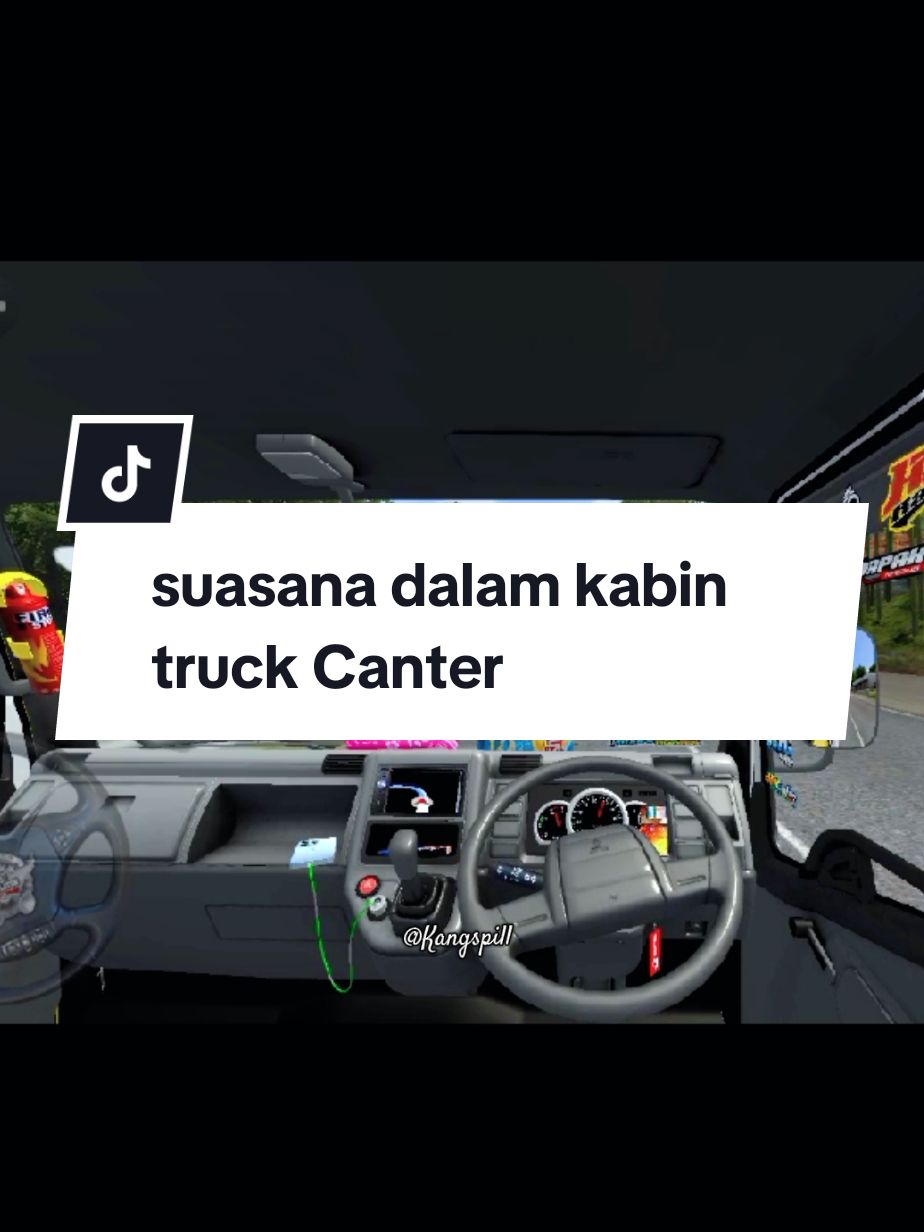 suasana dalam kabin truk canter #kaostruk #cantermaniaindonesia #canter #bussidmania #bussidtiktok #bussidsimulator #fyp 