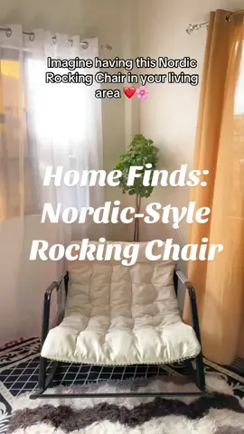 Sobrang comfy kapag dito ka magtambay sarap matulog #rockingchair #heavydutychair #modernrockingchair #homefinds #sofa #homdesign #lazychair #reclinerchair #cozychair #nordicchair 