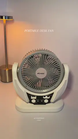 NSS rechargeable portable desk fan! very usefule for emergency~ #nss #deskfan #portablefan #nssfan #fan 