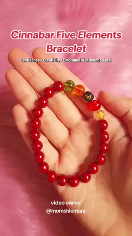 Cinnabar Five Elements Bracelet❤️ Checkout na!🥰🛒 #cinnabar #fiveelements #cinnabarbracelet #bracelet #luckycharm #luckycharmbracelet #tiktokshop #fypシ 
