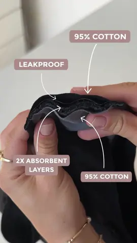 5-layer period panties with super absorbency ability #2025 #period #periodpanties #panties #periodunderwear 