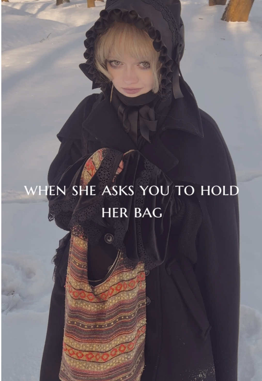 🖤🗡️Gothic Victorian Doll style and retro style inspired by the 70s and 80s🍃🌈 Аутфит Алисы/Alice’s outfit: 🖤Пальто/coat: linennaive  🖤Bonnet/ капор: Aliexpress  🖤Платье/dress: aestas room  🖤Сумка/bag: danteeva design Аутфит Мишель/Michelle outfit 🤎Дубленка/coat: авито/secondhand  🤎Сумка/Bag: Aliexpress  🤎Шарф / Scarf: handmade work  🤎Джинсы/jeans: secondhand  🤎Свитер/ sweater: secondhand ,this sweater is vintage and  called “team boys” /этот свитер винтажный и называется “team boys” . . . . . . #wlw #gf #aesthetic #style #differentstyles #meandyou #goth #gothic #dollcore #victorian #70s #80s #retro #vintage #masc #clothes #girlfriends 