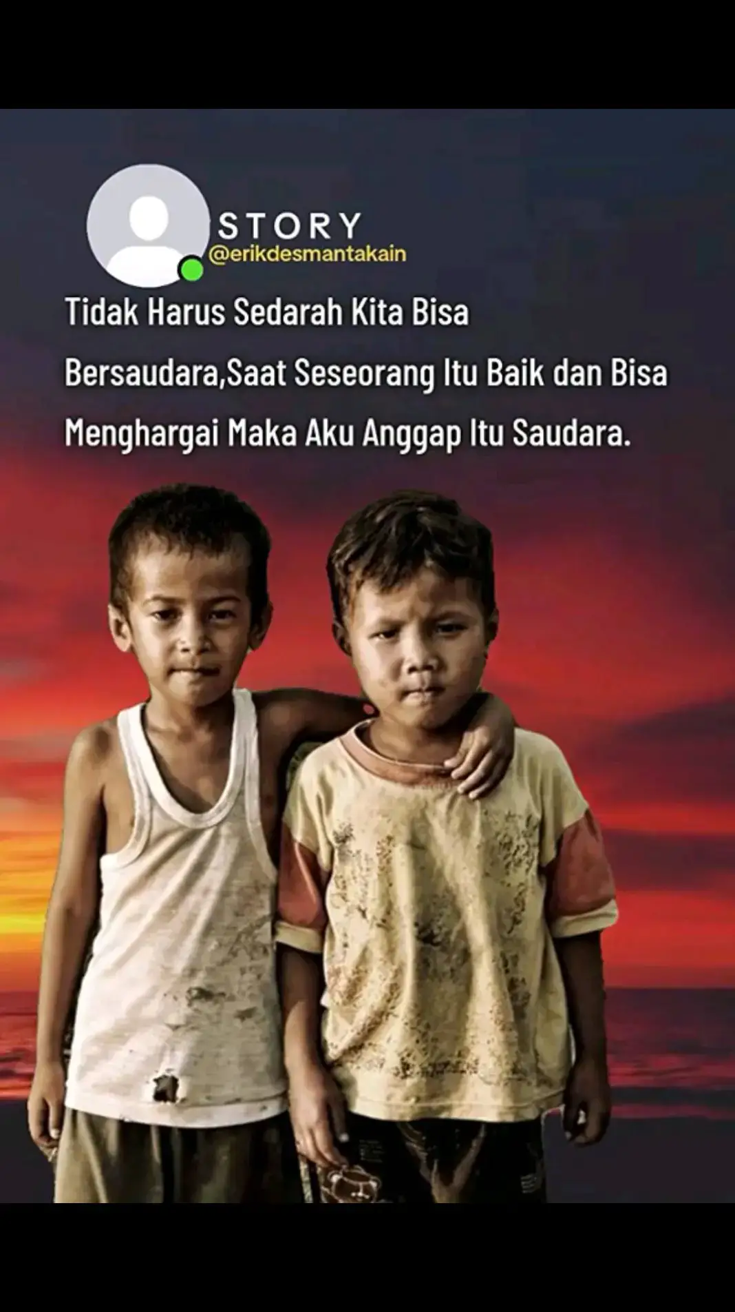 selama dia baik dan bs menghargaiku,maka aku anggap dia saudara ❤️