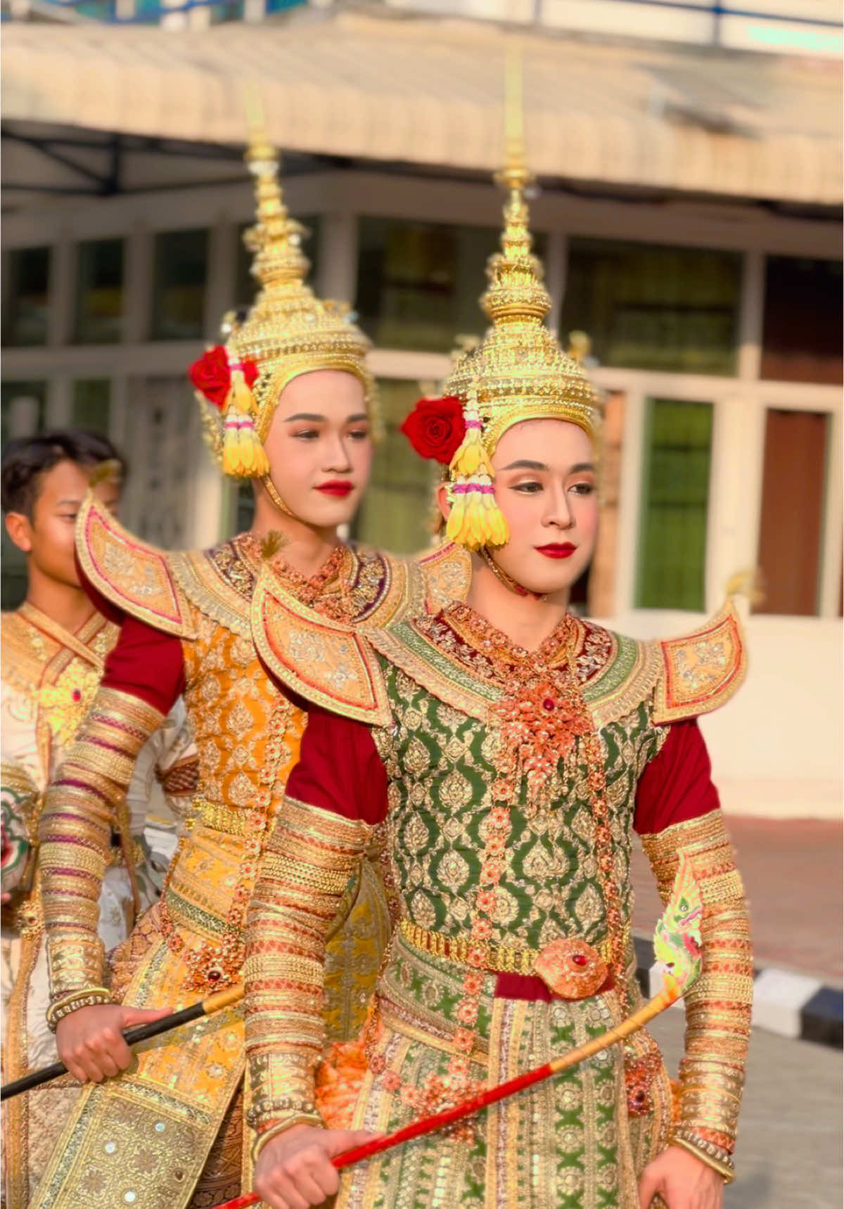เตรียมพร้อมการแสดงงานเลี้ยงรับรอง การแข่งขันวันการศึกษาเอกชนภาคเหนือ ครั้งที่ 11 #โขนตี่มิ้ง #การศึกษาเอกชนภาคเหนือ #จังหวัดตาก #แม่สอด #ครูนายสอนโขน #น้องต้นไผ่ #น้องวันชัย 