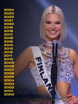 🇫🇮 Finland at Miss Universe 2000-2024!!! #fyp #foryou #foryoupage #viral #pageant #missuniverse #missuniversefinland #finland #theuniversevdz 