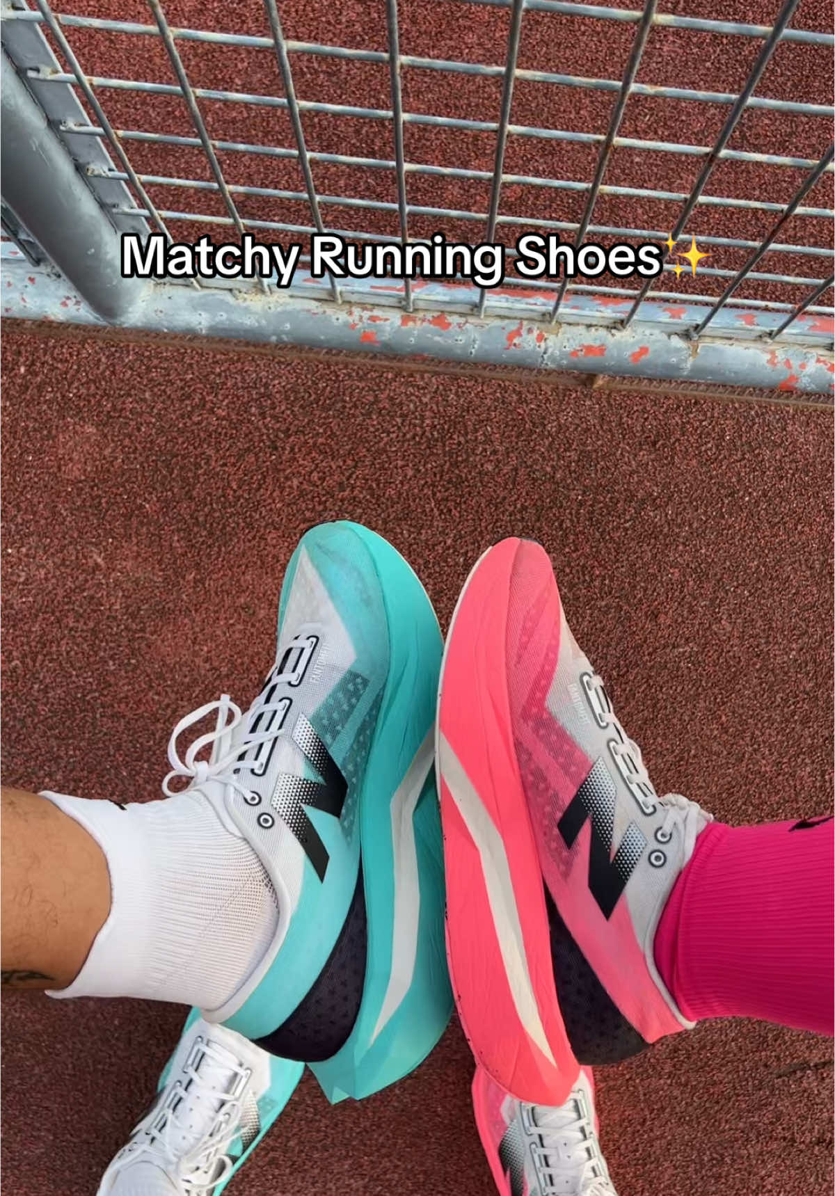 Matchy match with @takbong pogi 💨 #fyp #fypage #foryou #training #Running #runningmotivation #newbie #newbalance #scelitev4 