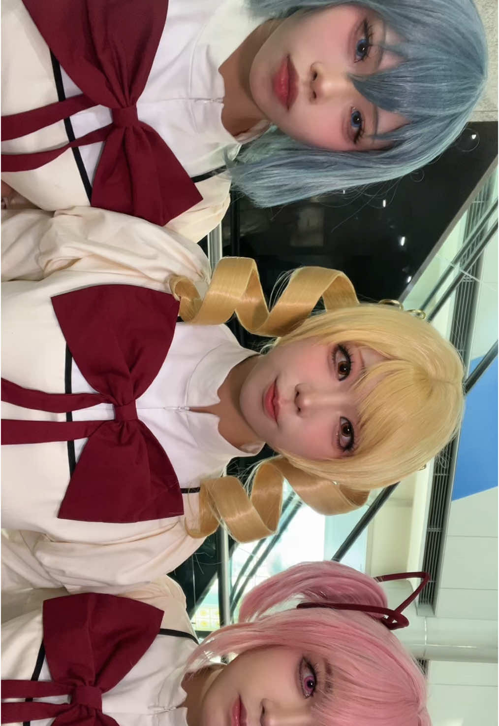 🩵💛🩷 #madokamagica #cosplay #魔法少女まどかマギカ #마마마 #일페 