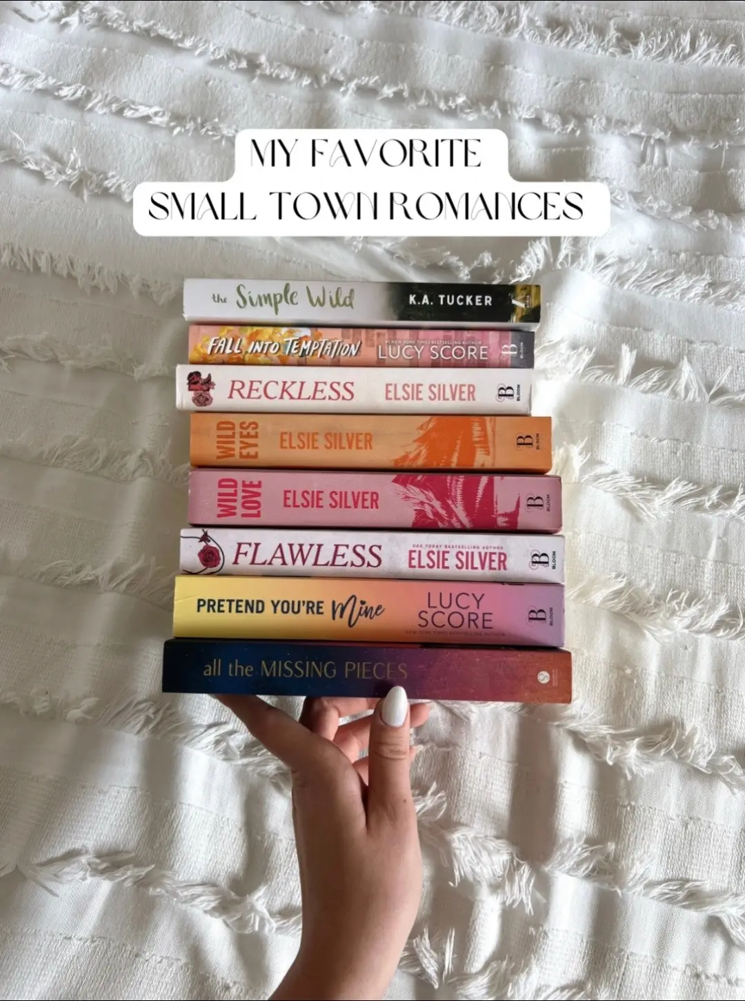 A round up of all my favorites because there’s nothing better than a cozy small town vibe @catherinecowlesauthor @Lucy Score @Elsie Silver and @KA Tucker are the queens of small town romance #smalltownromance #elsiesilver #lucyscore #romancebooks #romancebooktok @Bloom Books @Sourcebooks Casablanca @Atria Books 