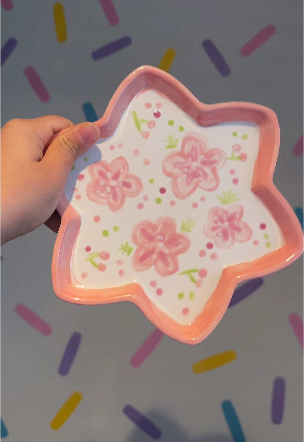 #stitch with @K ❤️‍🔥 obsessed with my little plate from @Colormemine Uws 😍 #colormemine #pottery #nycthingstodo 