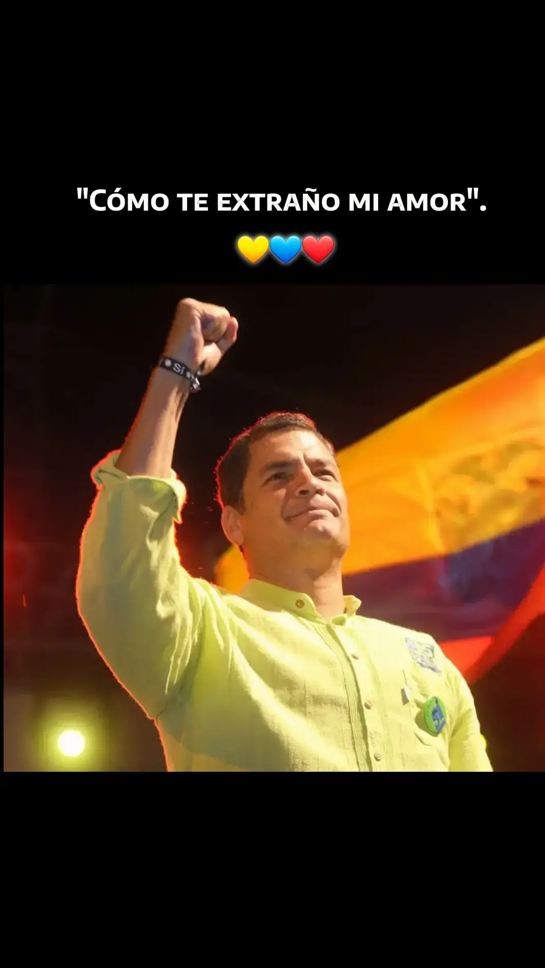 Papito Correa.✊💙 #rafaelcorrea #mashi #elmejor #revivirecuador   #viral_video #rc5 #correista #fypageシ 