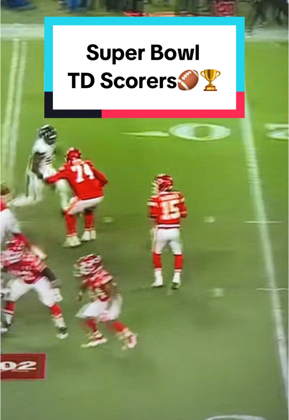 These players are scoring in the Super Bowl🏈🏆 #nfl #nflfootball #nflcontent #SuperBowl #tdscorers #sbscorers #chiefs #eagles #nflconvo