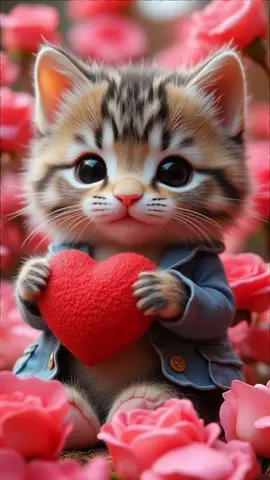 #ai #aicreation #aiart #aigenerated #aifantasy #aivideo #kitty #animal #catlove #catlover #cutecat #meow #catsong #kittylove #cutekitty #ValentinesDay #iloveyou #loveyou #heart #lovely #heart 