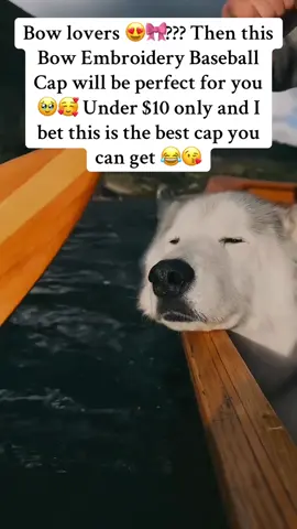 Bow lovers 😍🎀??? Then this Bow Embroidery Baseball Cap will be perfect for you 🥹🥰 Under $10 only and I bet this is the best cap you can get 😂😘