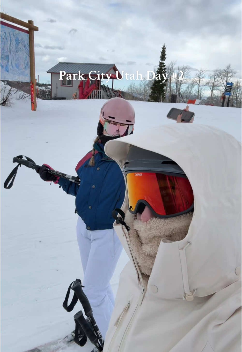 my hip still hurts ⛷️ @nat ₊✩‧₊˚౨ৎ˚₊✩‧₊  #skivlog #Vlog #skitrip #parkcity #followme #skigirls 