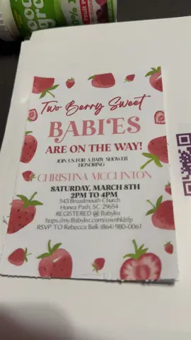 Baby show invitation sent out today. Link below https://my.babylist.com/stwnhkbfp   #babyshowergift #babyshowerinvitations #twins #babyshowerideas #babyshowerdecorations #babyshowergames #mamaoftwins #mamabear #babylistregistry @Babylist @@🇺🇸T-earl