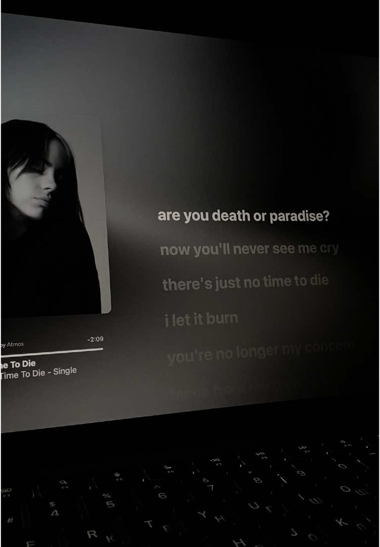 все песни в тгк в описании⚡️                   #lyrics #applemusic #song #macbook #viral #fyp #rek #music #billieeilish #notimetodie 