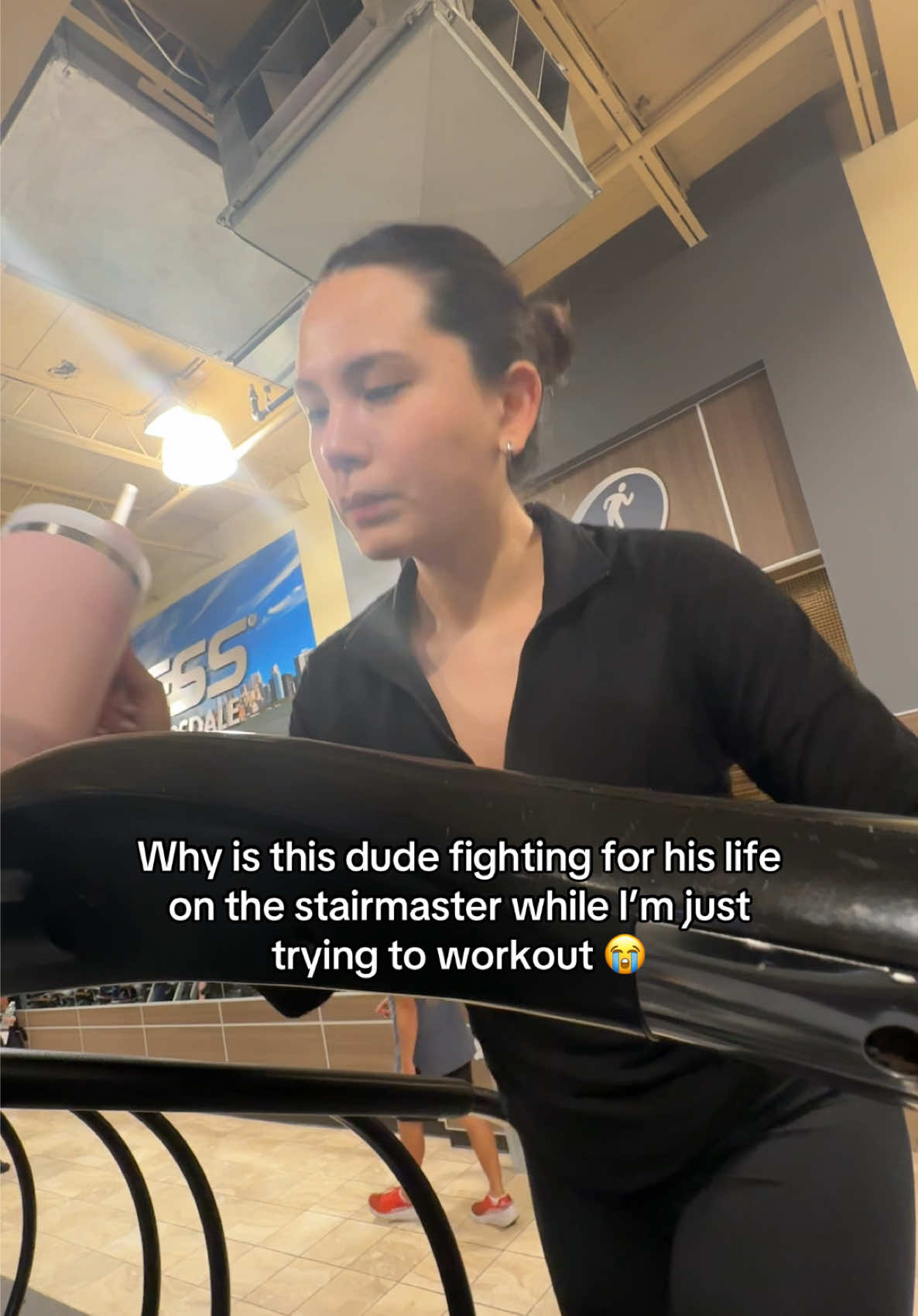 the stairmaster isn’t for the weak #stairmaster #cardio 
