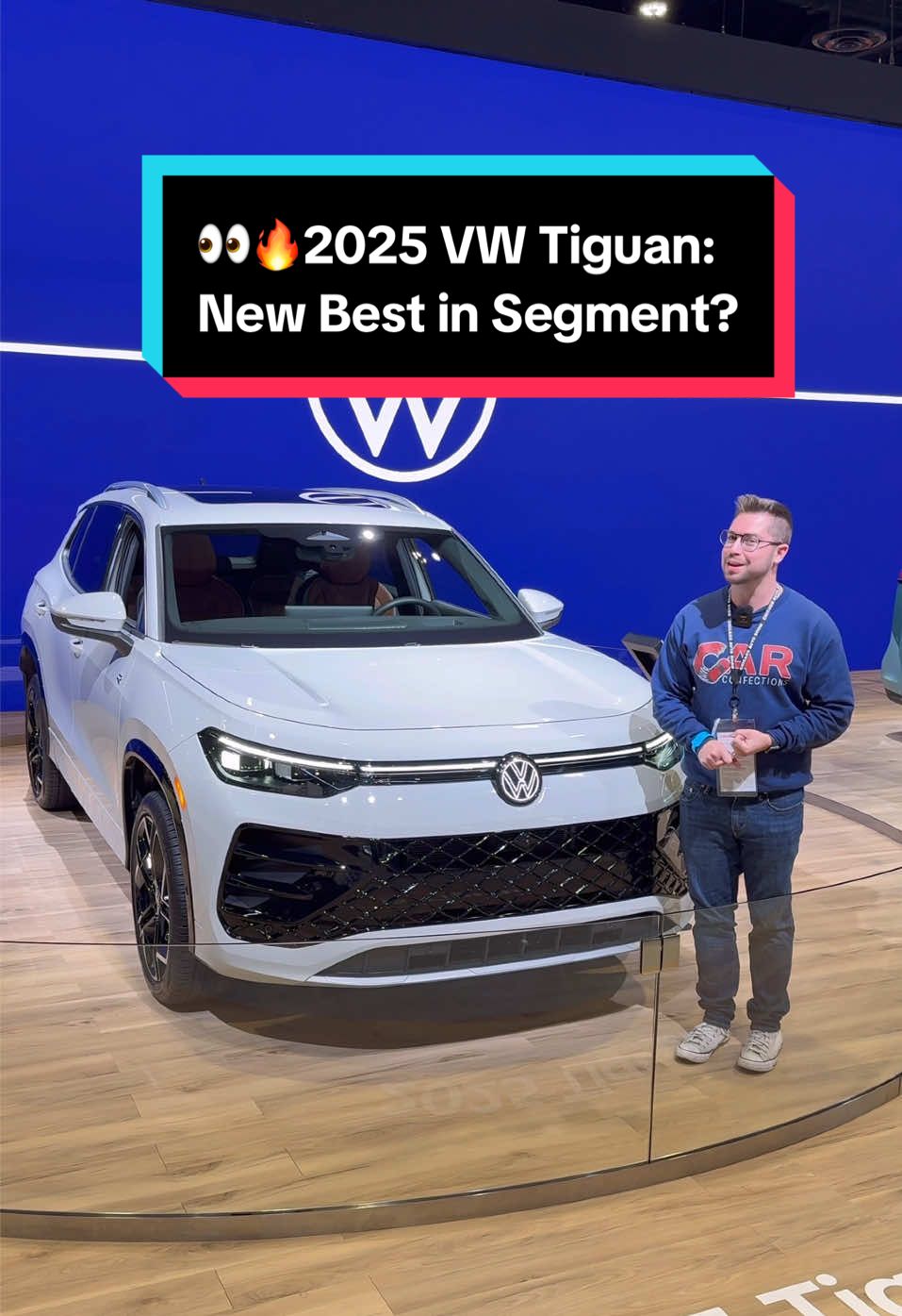 Volkswagen is looking to shake up the Compact SUV segment with the new 2025 Tiguan! So, should big players like the RAV4 and CR-V be worried with this Tiguan’s available full leather interior, quality materials, 15-inch display, and massaging seats? The Tiguan will continue to offer a smooth 2.0L Turbo I-4 with 201 HP for 2025, but it is still missing out on a hybrid system. So, would you spring for this new Tiguan, which we estimate will cost around $45k as equipped??    #vw #vwtiguan #tiguan #suv #compact #luxury #audiq5 #cars #carsofinstagram #fyp #carconfections #vwfans #vwlovers #vwclub #audi #german #youtube #SEL #volkswagen #newtiguan
