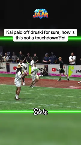 Kai paid off druski for sure, how is this not a touchdown?💀 #fyp #superbowlLIX #flagfootball #football #plaqueboymax #kai #kaicenat #druski 