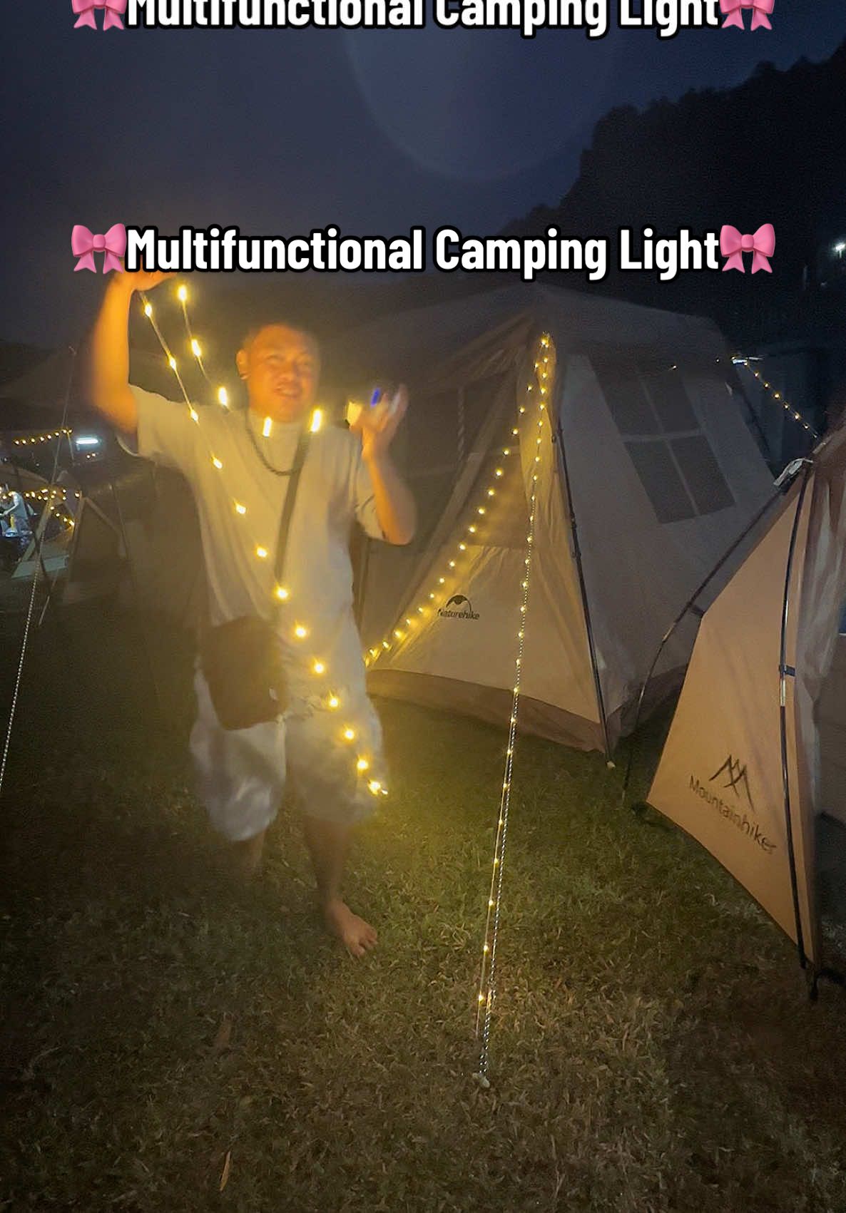 Lahat mg kaylangan mong ilaw sa pang cacamping nandito na. Literal na multifunctional camping light. #camping #campinglight #multifunctionallight #light #campingideas #namiessulitfinds 🎀
