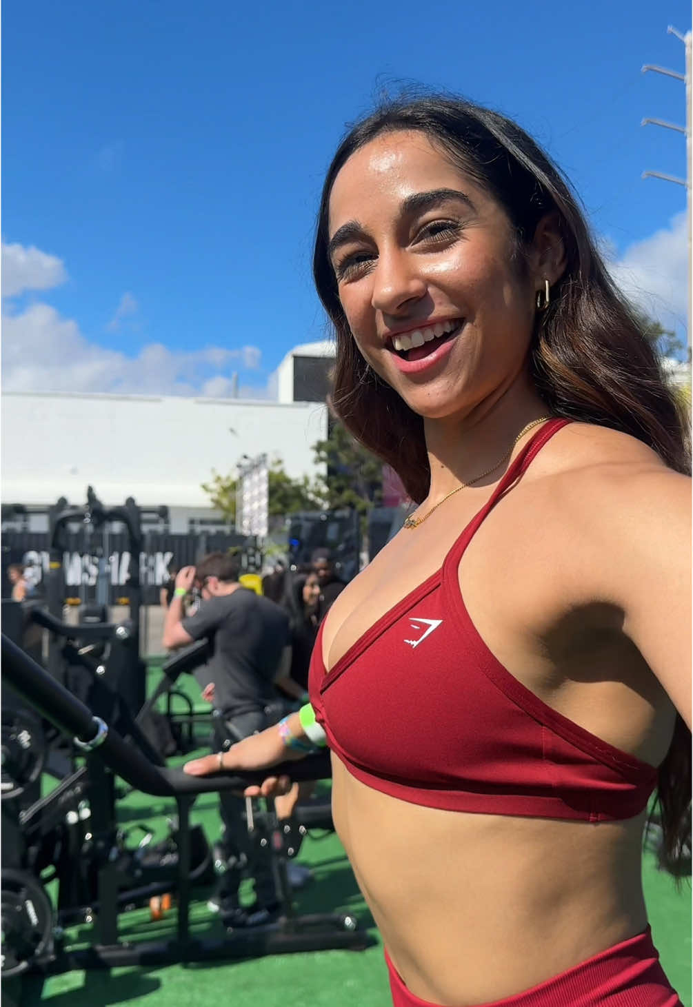 BRINGING THE HEAT TO MIAMI @Gymshark #miami #gym #fyp 