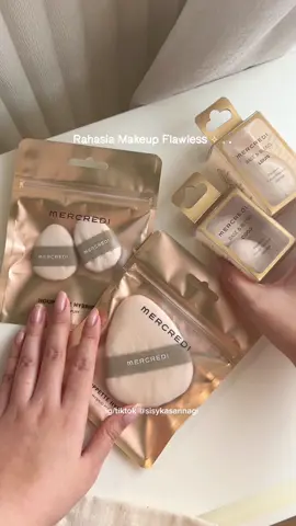 Makeup tools terbarunya Mercredi ✨ good quality & affordable bgt😍 #mercredi #makeuptools #makeupsponge 