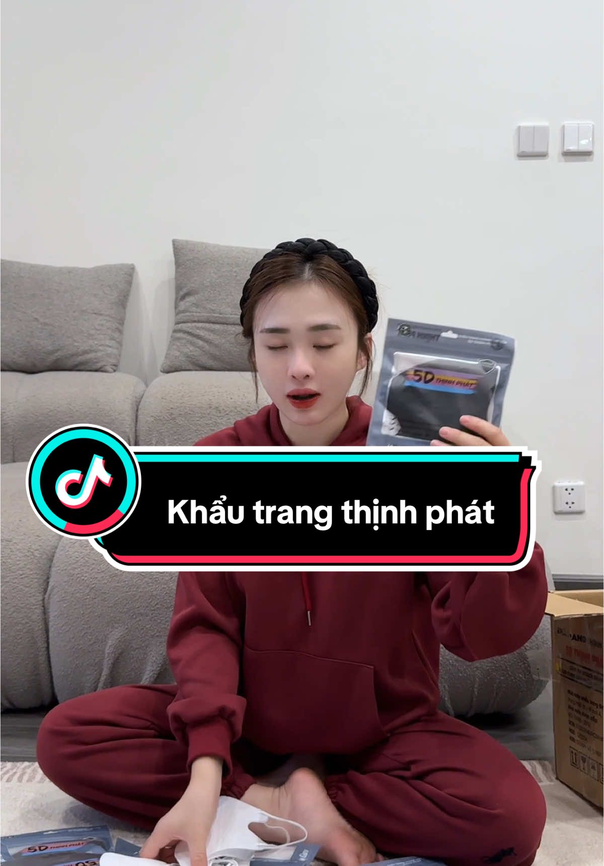 500 CHIẾC KHẨU TRANG 5D #hiengiadung 