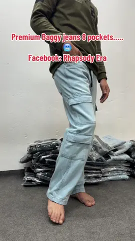 Premium Baggy jeans 8 pockets….. 🥶 #fyp #fashion #baggyjeans #bdtiktokofficial #foryou #viral #trending #fashiontiktok #rhapsodyera 